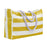Embroidered Striped Beach Bag With Large Capacity