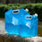 Sac à eau pliable et portable en PVC pour le camping et la randonnée.