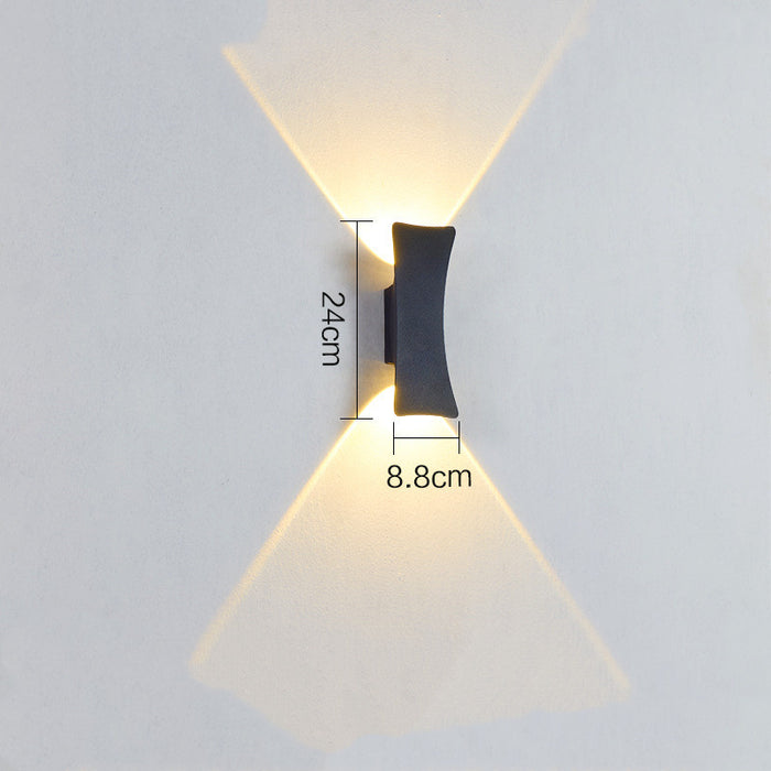 Lámpara de pared para exteriores, impermeable, para jardín, villa, pasillo