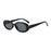 Lunettes de soleil ovales à petite monture, style européen et américain, pour femme.