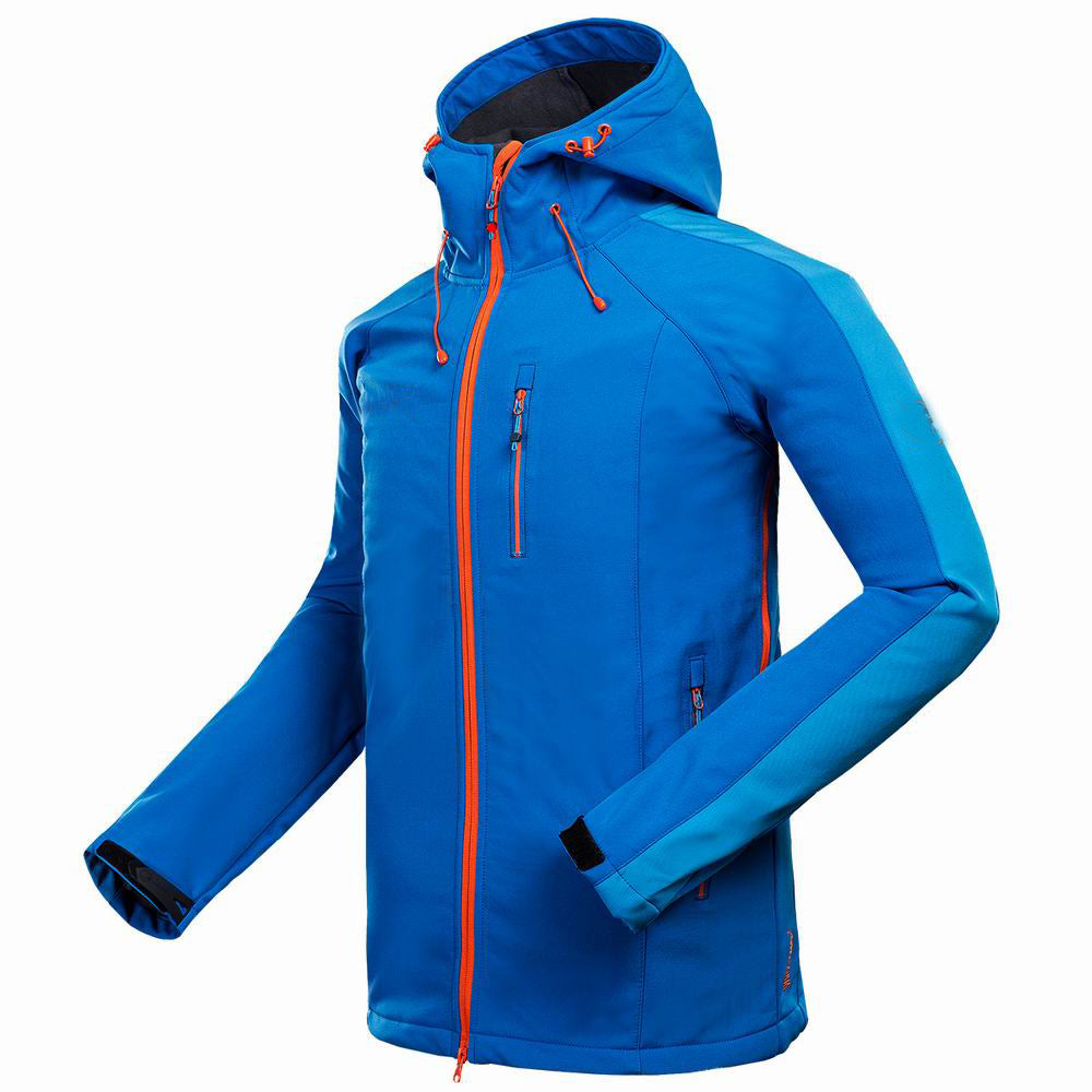 Nueva chaqueta de caparazón suave para hombre, de comercio exterior, para actividades al aire libre, montañismo, acampada, ropa deportiva de ocio, resistente al viento