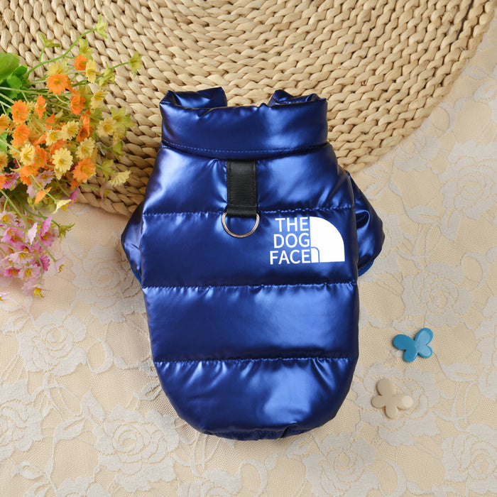 Chaleco de algodón con plumón para perro, grueso y cálido