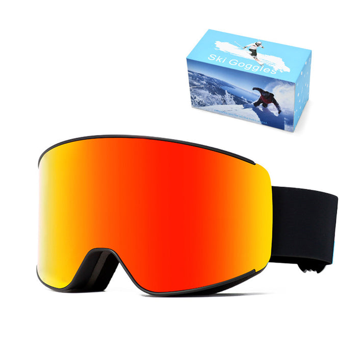 Lunettes de ski sphériques, lunettes de ski double couche antibuée