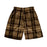 Men's Plaid Shorts Casual Beach Pants