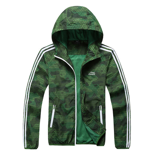 Veste coupe-vent d'été pour homme, légère, à manches longues, avec protection solaire, imperméable et respirante.