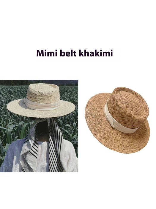 Chapeau de soleil tendance pour la plage, tissé