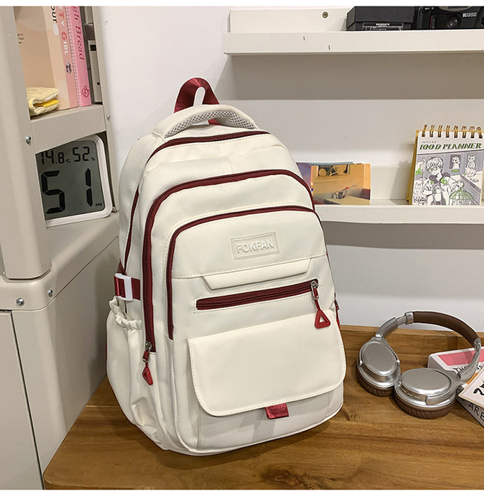 Backpack Large Capacity Travel Leisure Backpack Junior High School High School And College Student Simple Schoolbag