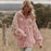 Women's Skin-friendly, Anti-pilling Knitted Cardigan With A Round Neckline, Loose Fit, And Long Length