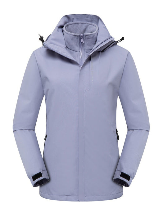 Chaqueta Shell Conjunto de dos piezas Abrigo Forro polar Extraíble Impermeable