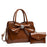 Fashionable Crocodile-Print Bow Bucket Bag Patent Leather Glossy Crossbody Bag