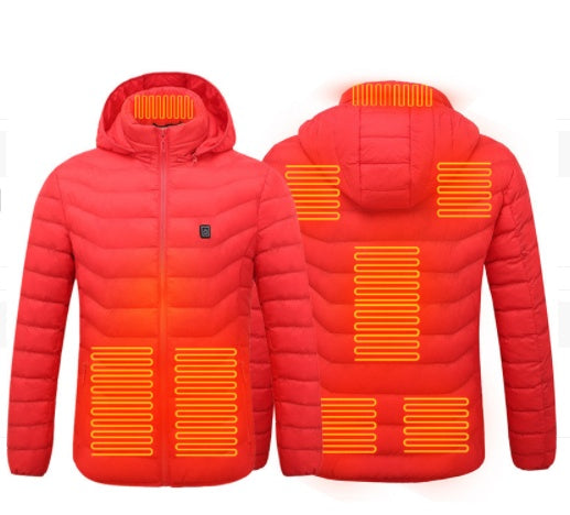 Nouvelle veste chauffante électrique USB en coton, vêtement thermique chauffant, gilet chauffant pour homme, vêtements d'hiver