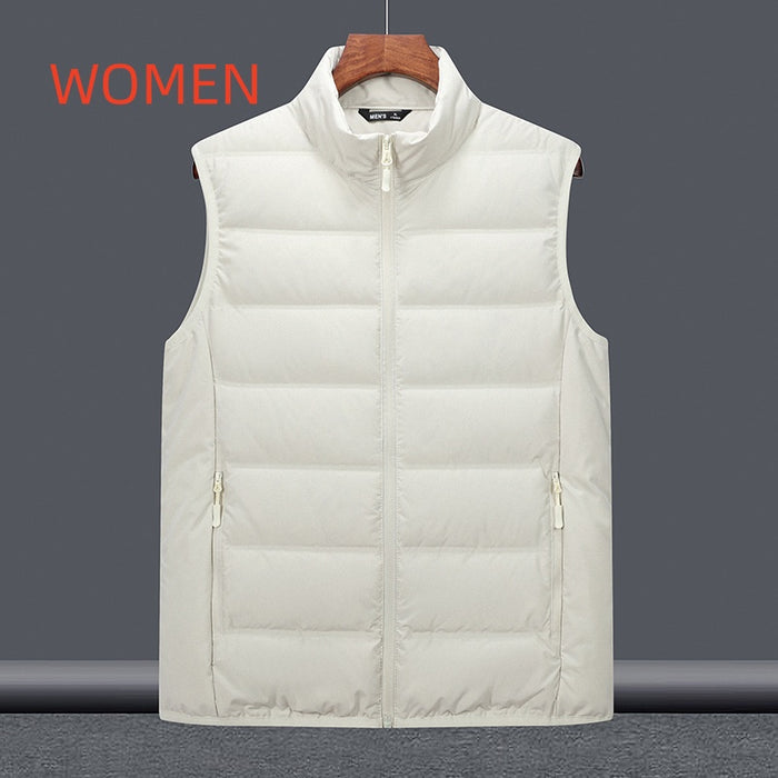 Thickened Down Jacket Stand-Up Collar Lightweight Couples Vest Outerwear