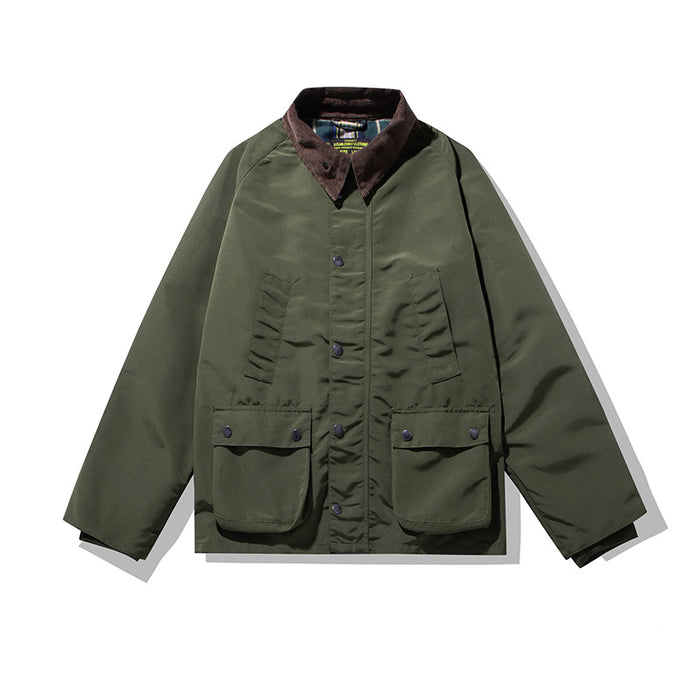 Waterproof Safari Jacket Oil Wax Jacket Trench Coat Overalls