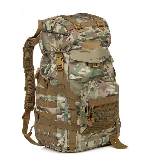 60L Camouflage Backpack For Camping  Hiking  Travel  And Cycling