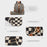 Checkered Backpack High-Capacity Womens Bag Moms Travel Backpack For Women