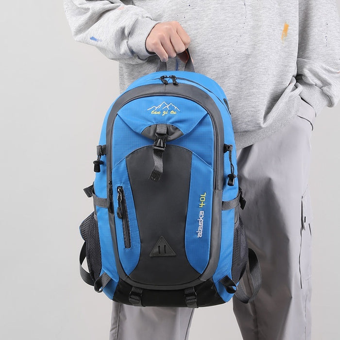 Sac à dos de montagne pour homme en polyester, grande capacité