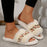 Flower Fluffy Slippers Female Soft Bottom Home Word Cotton Slippers