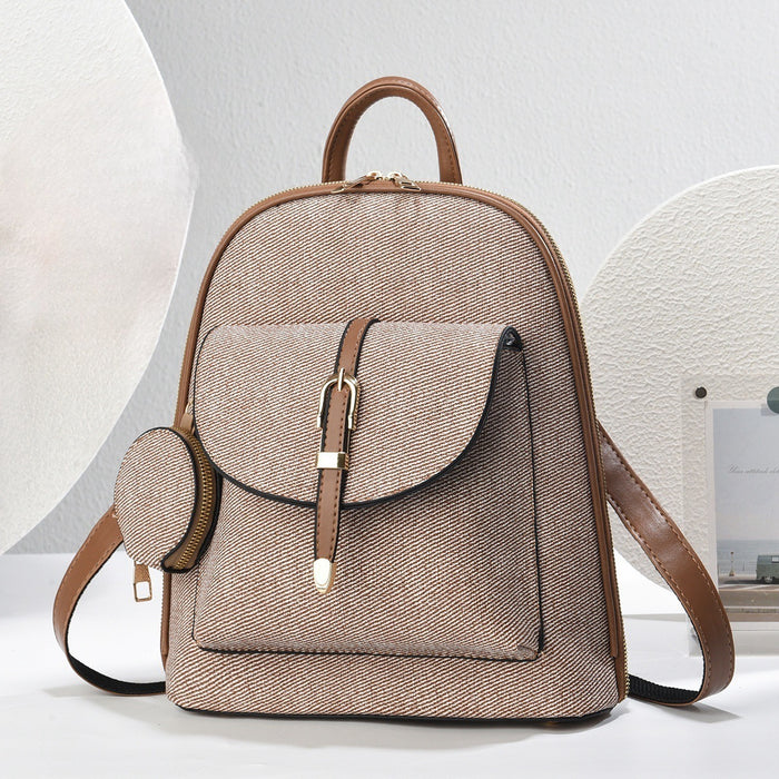 Mochila de viaje multifuncional de un solo hombro para mujer