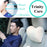 Car Headrest Neck Pillow For Seat Chair In Auto Memory Foam Cushion Fabric Cover Soft Head Rest Travel Support