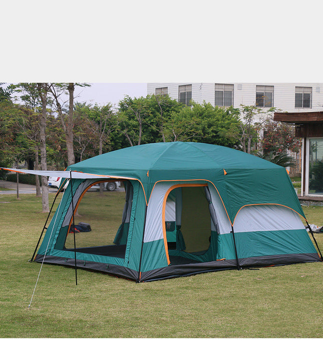 Villa de luxe portable de camping pour plusieurs personnes, épaisse et imperméable