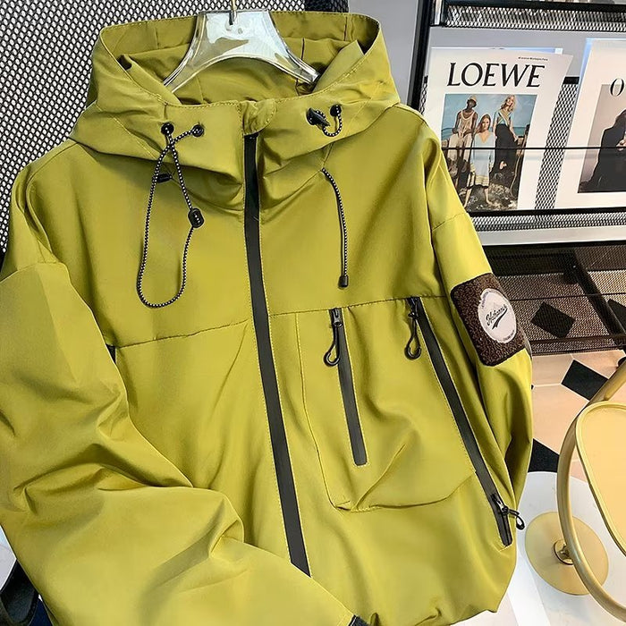 Functional Outdoor Three-proof Soft Shell Coat Men's Spring And Autumn New Waterproof Windproof Jacket