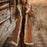 Women's Spring And Autumn Fashion Retro Suede Edge Solid Color Long Wind Jacket