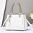 Fashionable Patent Leather Glossy Handbag Large-Capacity Casual Shoulder Crossbody Bag