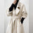 Loose-fitting Double-faced Cashmere Coat, Extra-thick Wool Overcoat