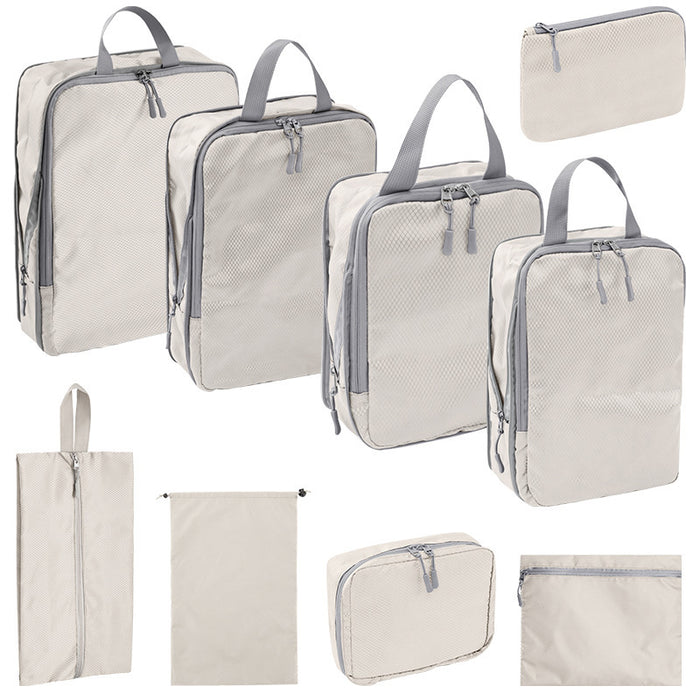 Bolsa organizadora de viaje comprimida, juego de ocho piezas, digital