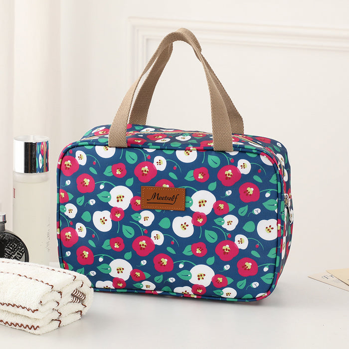 Trousse de Toilette de Voyage et d'Extérieur Portable et Grande Capacité