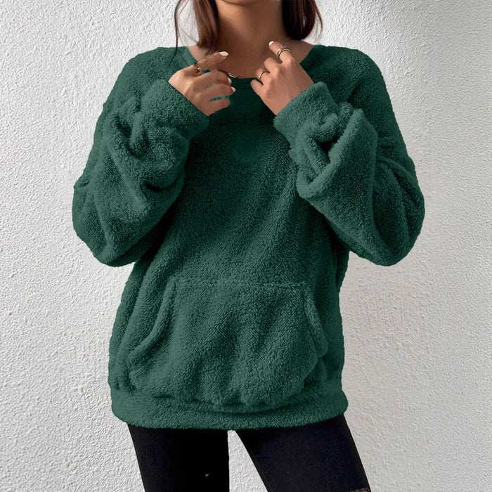 Women's Casual Fashion Solid Color Long-sleeved Sweater
