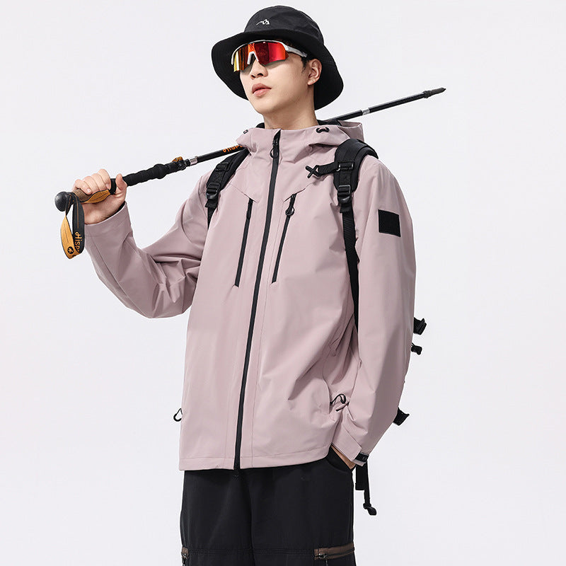 Veste de sport extérieure coupe-vent et imperméable pour homme