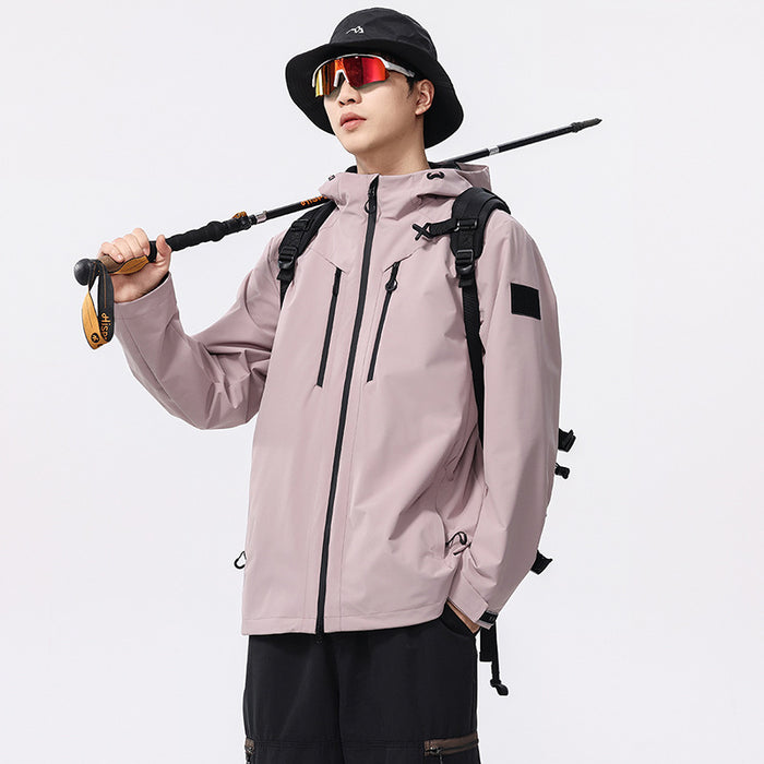 Veste de sport extérieure coupe-vent et imperméable pour homme
