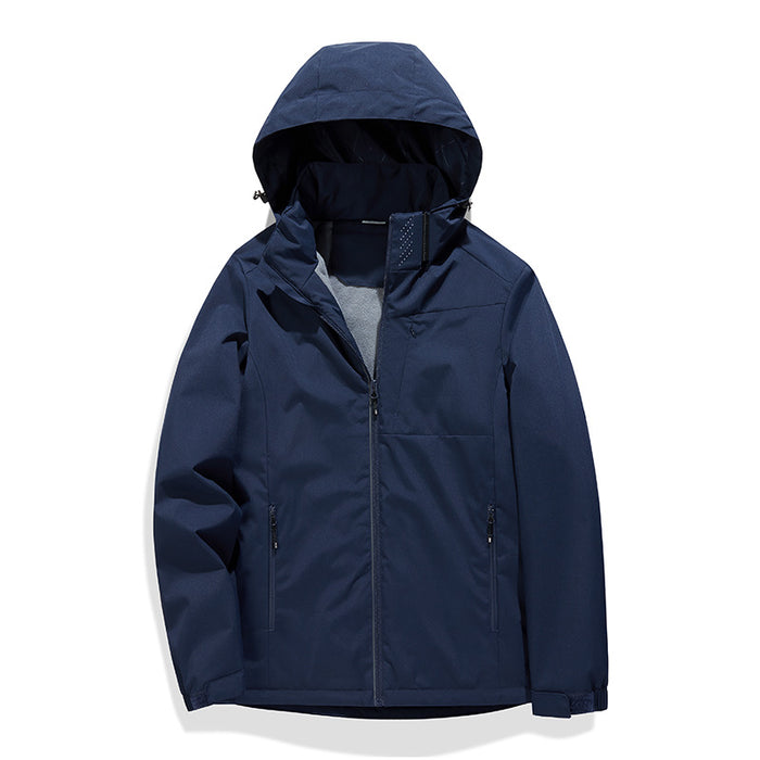 Veste extérieure monocouche doublée polaire, coupe-vent, imperméable et anti-salissures