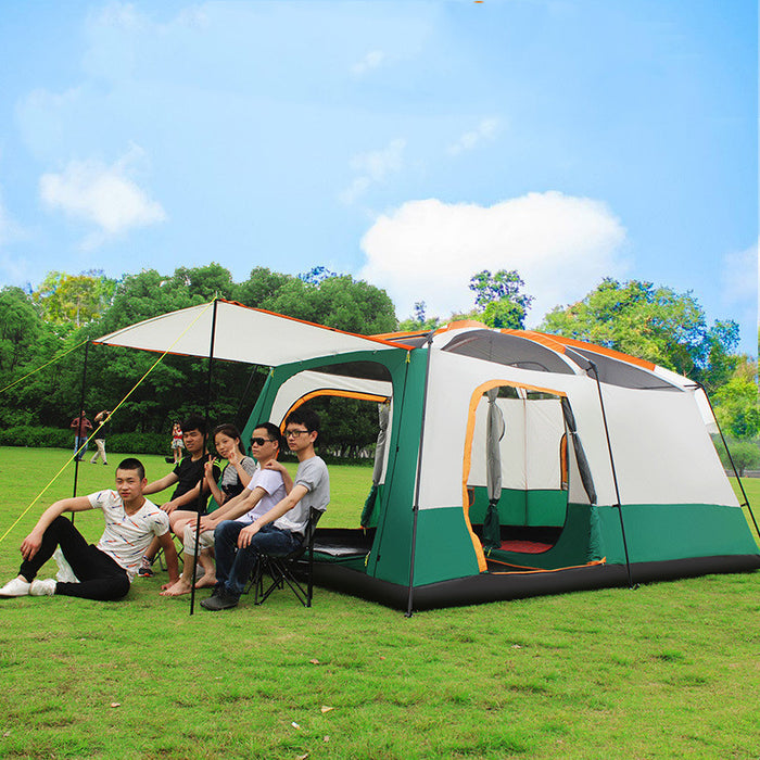 Villa de luxe portable de camping pour plusieurs personnes, épaisse et imperméable