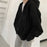 Women's Fashionable Zippered Plus-Size Hooded Jacket