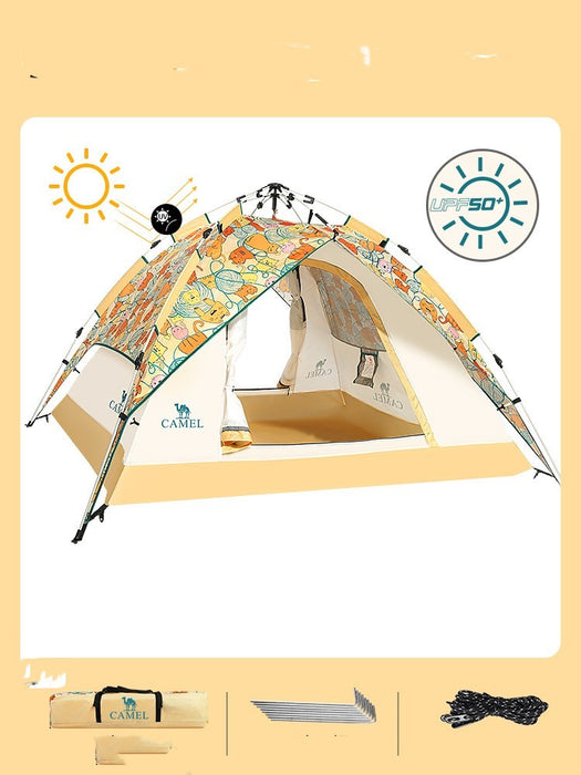 Équipement de pique-nique pliable automatique épais et résistant à la pluie pour la plage et le camping