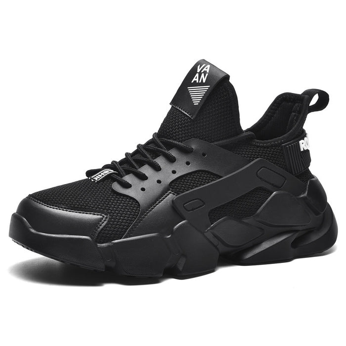 Zapatillas deportivas para correr, blancas, de verano, transpirables, para hombre