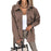 Lapel Jacket Fashion Casual Single-Breasted Coat With Belt Spring Autumn Women's Clothing