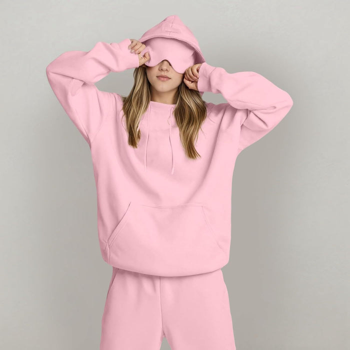 Women's Fashion Solid Color Hooded Top