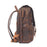 Mochila vintage de cuero Crazy Horse de gran capacidad