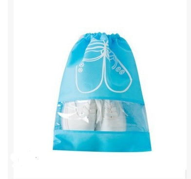 Bolsa impermeable para zapatos de 2 tamaños, bolsa de almacenamiento, bolsa de viaje, bolsa portátil con cordón, organizador, funda, organizador de ropa no tejida 
