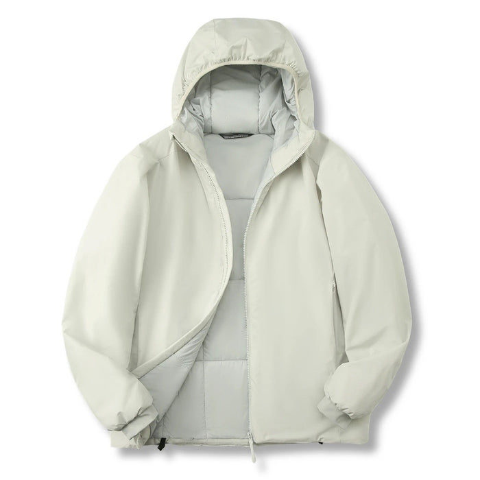 Couple's Cotton-padded Outdoor Waterproof Thermal And Windproof Ski Hooded Jacket