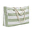 Embroidered Striped Beach Bag With Large Capacity