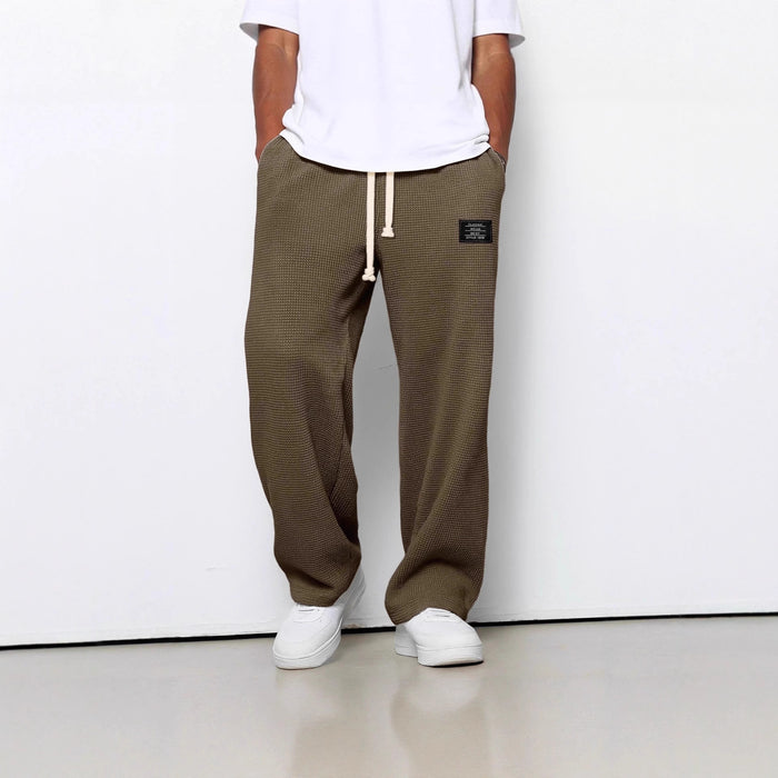 Pantalon de sport décontracté ample et droit pour homme, collection printemps-automne.