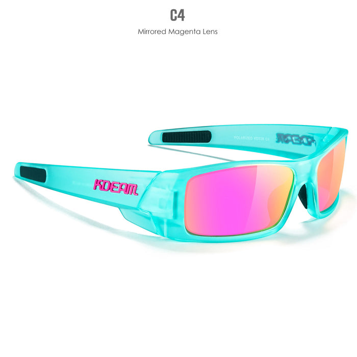 Nouvelles lunettes de soleil polarisées carrées pour sports de plein air, protection oculaire polyvalente, lunettes de soleil colorées
