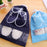 Bolsa impermeable para zapatos de 2 tamaños, bolsa de almacenamiento, bolsa de viaje, bolsa portátil con cordón, organizador, funda, organizador de ropa no tejida 
