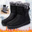 Snow Boots Winter Warm Hook And Loop Fastener Plush Shoes Women Waterproof Low Heels Platform Ankle Boots