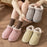 Ankle Wrap Cotton Slippers Women's Indoor Plush Thermal Non-slip Cotton-padded Shoes