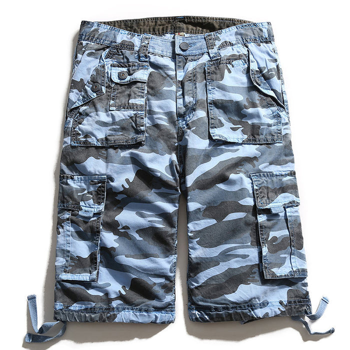 Pantalones cortos cargo de camuflaje de algodón de verano